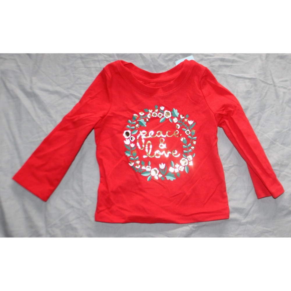 Cat & Jack Shirt Girls Toddler Size 12 months NEW